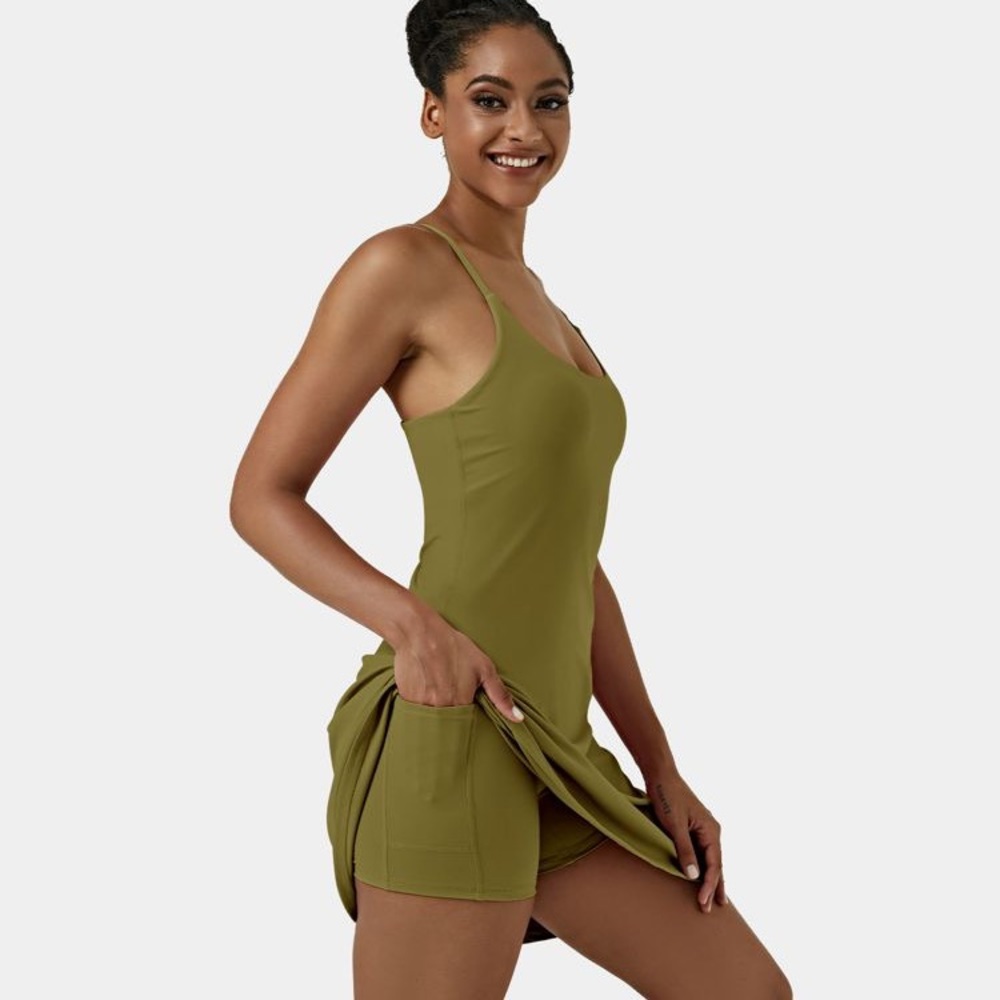 Halara Everyday Cloudful Longer Dress - all sales final